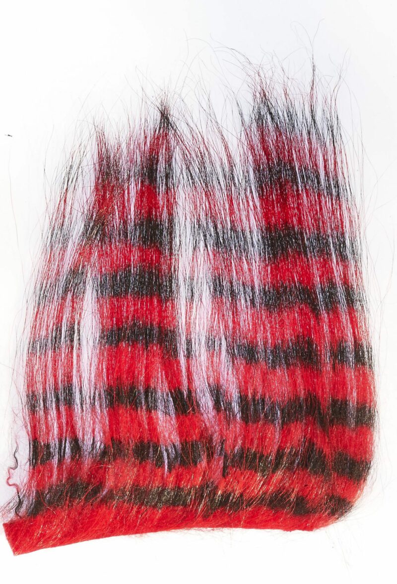 Sunray Zebra Goat Hair Black & Red