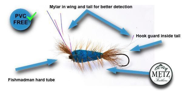 Tube Bomber Big Chartreuse #4  Bombers and other salmon & steelhead dry  flies