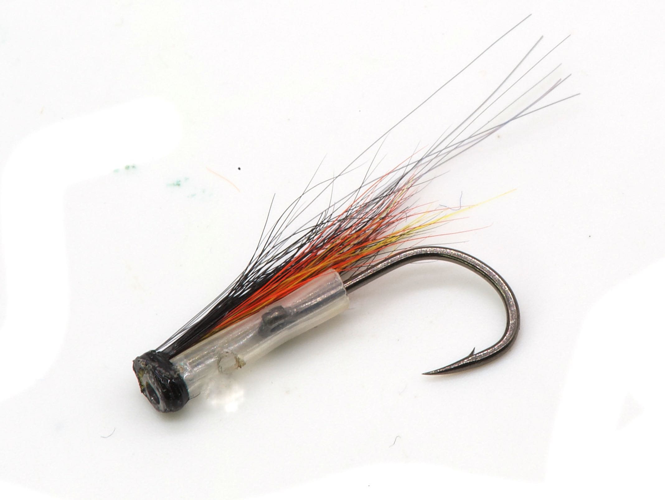 Icelandic Micro Hitch Cascade tube fly # 14 - 16  Micro tube flies and  other such flies for finicky fish