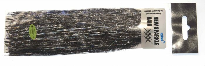 Pike fly tinsel Black and Silver