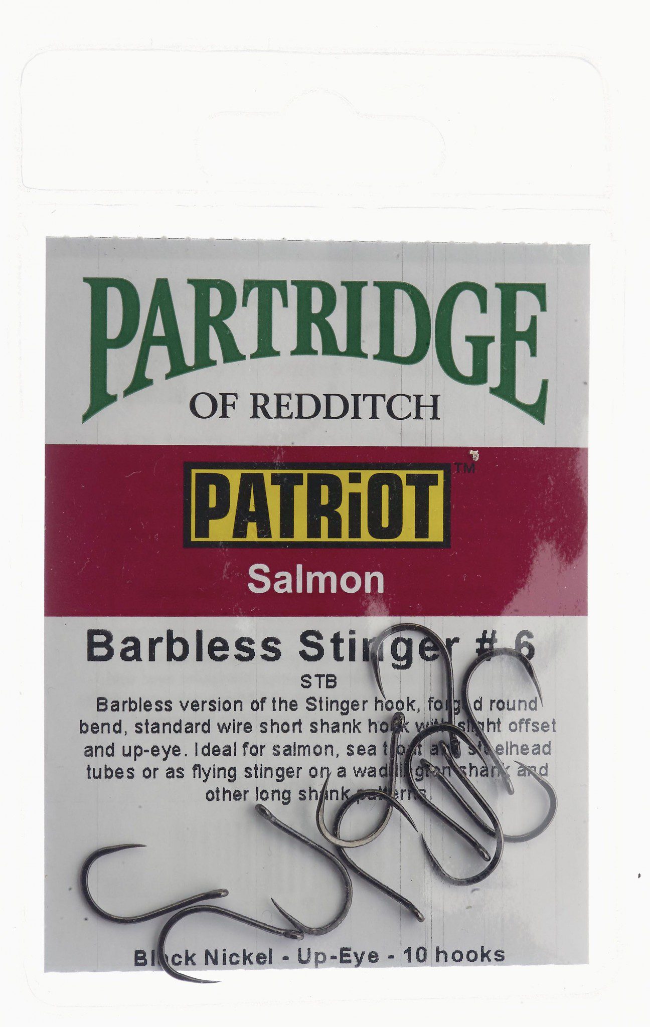 Partridge Patriot Stinger Barbless Hook #6