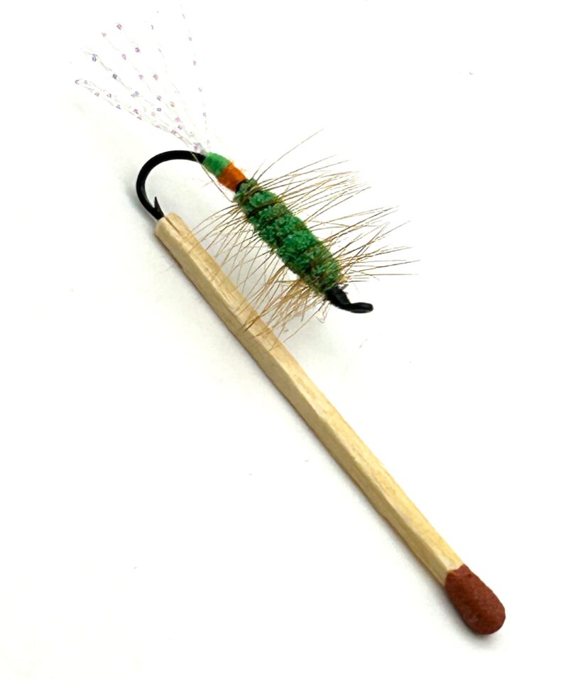 Glitter Bug Green - Green and Orange Butt # 8