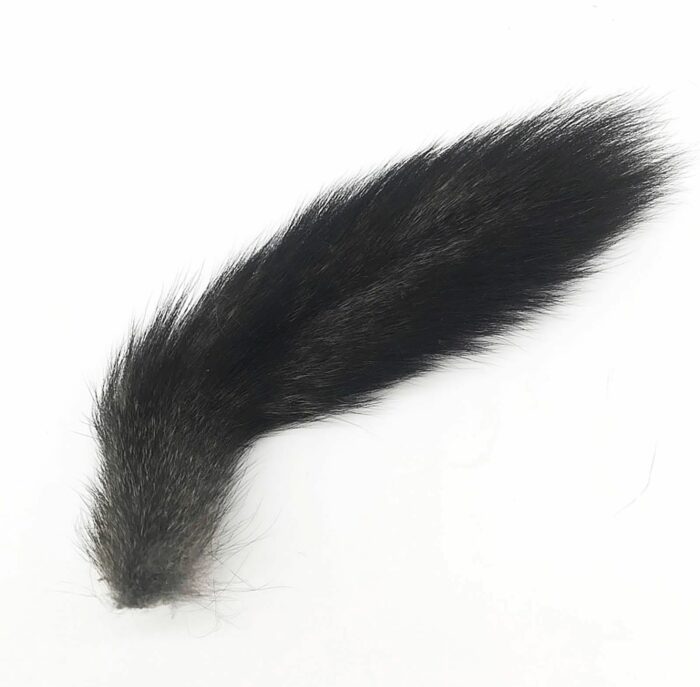 Siberian Grey Squirrel natural black squirrel tail