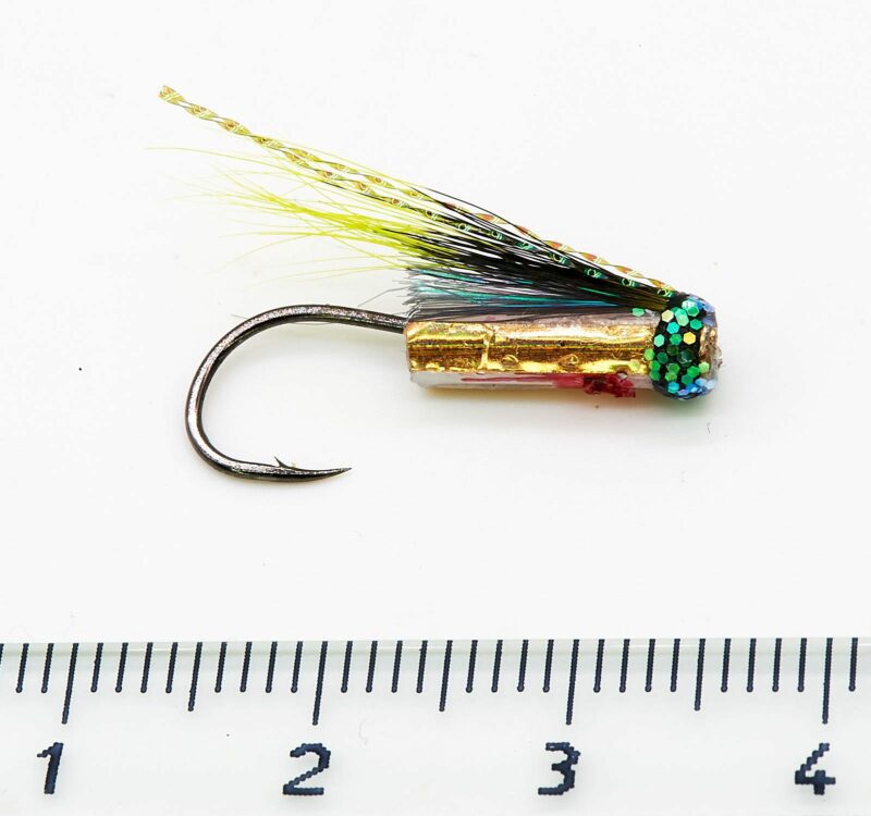Hitchman Gold Riffling hitch tube fly