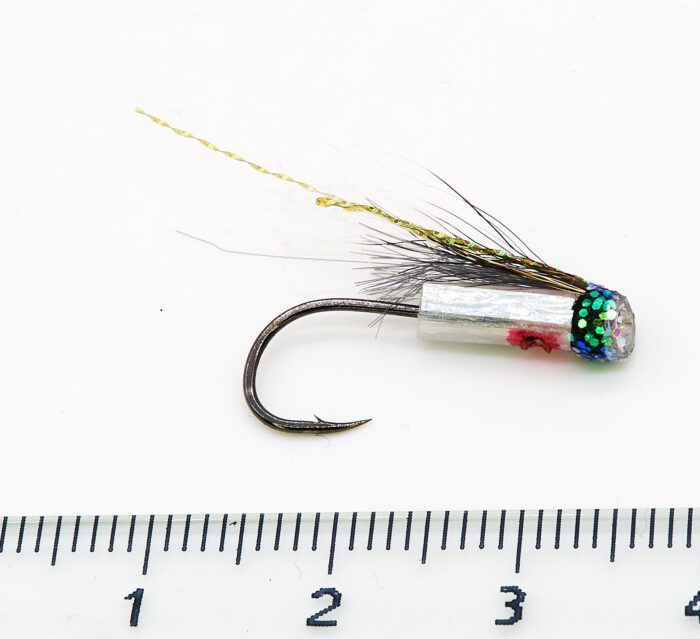 Hitchman Silver Riffling hitch tube fly