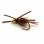 Prince Nymph-Double Bead Brown Rubberlegs # 10