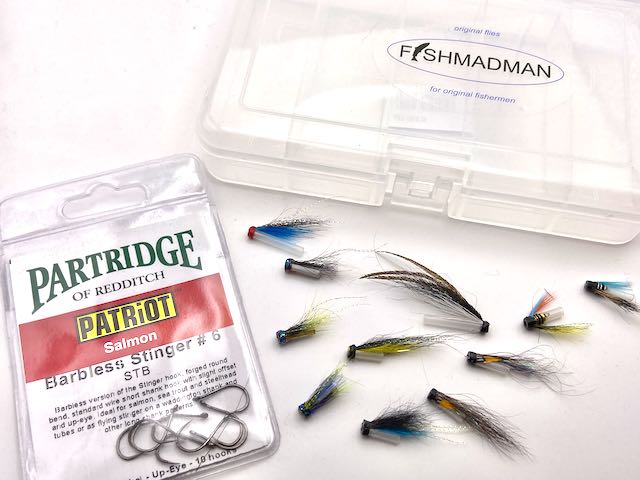 Partridge Patriot salmon doubles ( silver ) - Salmon Fishing Flies