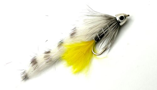 Black Ghost Zonker - Black W Yellow tail # 6