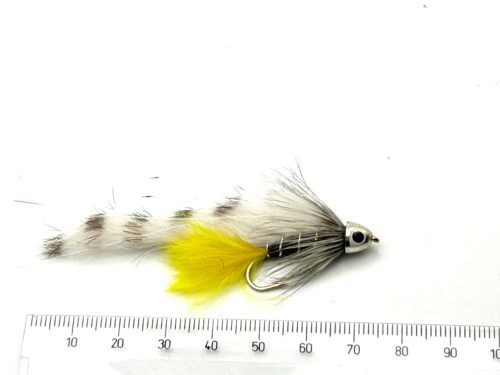 Black Ghost Zonker - Black W Yellow tail # 6