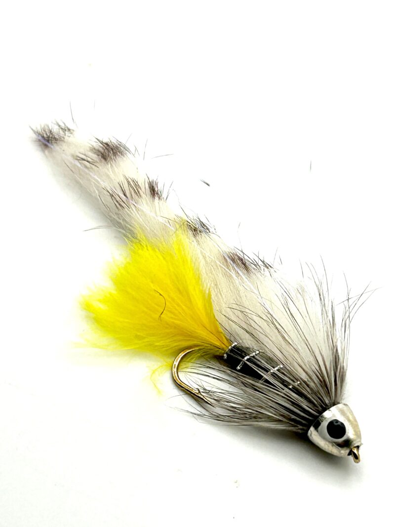 Black Ghost Zonker - Black W Yellow tail # 6