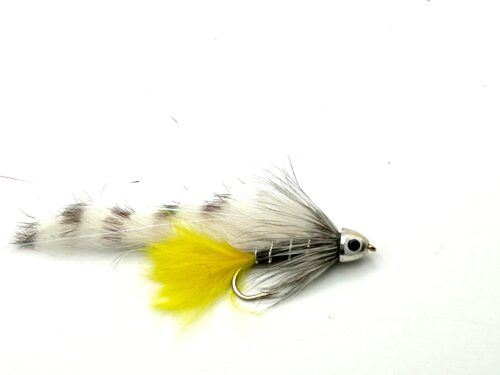 Black Ghost Zonker - Black W Yellow tail # 6