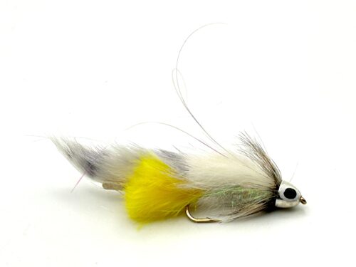 Black Ghost Zonker - Pearl W Yellow tail # 6