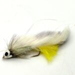 Black Ghost Zonker - Pearl W Yellow tail # 6