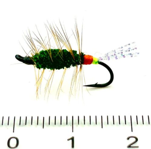 Glitter Bug Green - Green and Orange Butt # 10