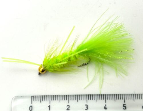 Woolly Bugger TDF - Chartreuse rubberlegs #6