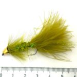 Wooly Bugger Olive TDF - Gold Tungsten head # 4